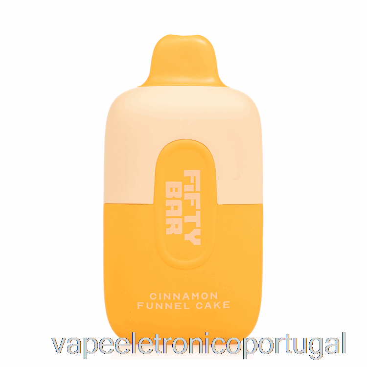 Vape Eletrônico Cinquenta Bar 6500 Bolo Descartável De Funil De Canela